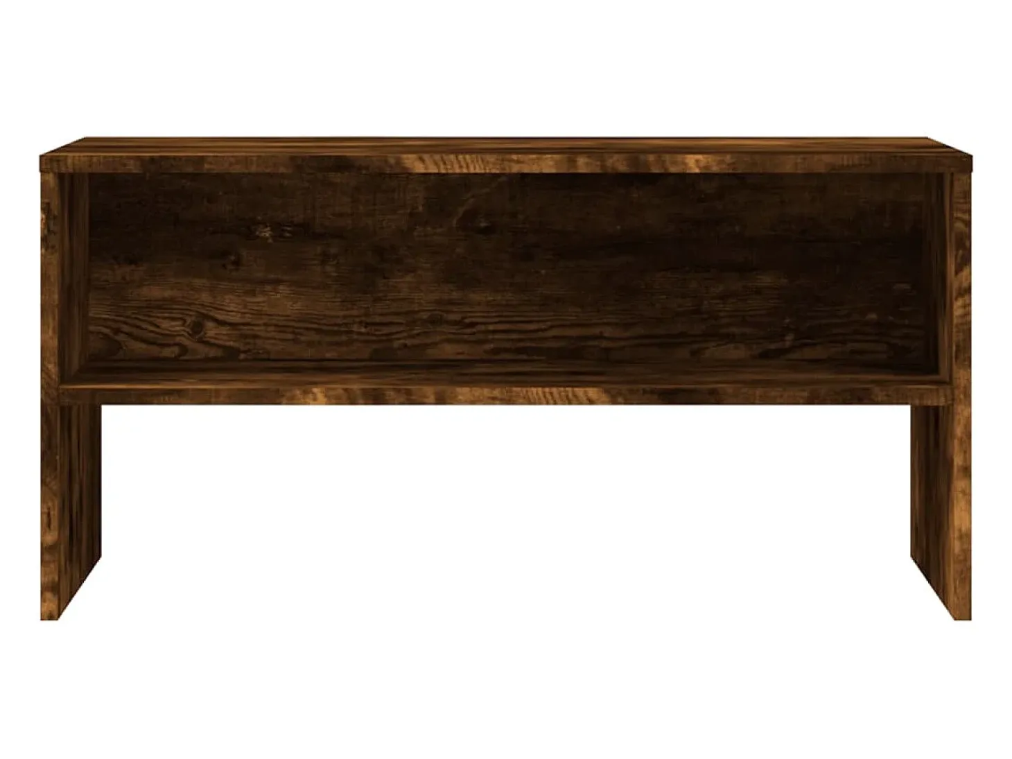 Mueble de TV madera de ingeniería roble ahumado 80x40x40 cm