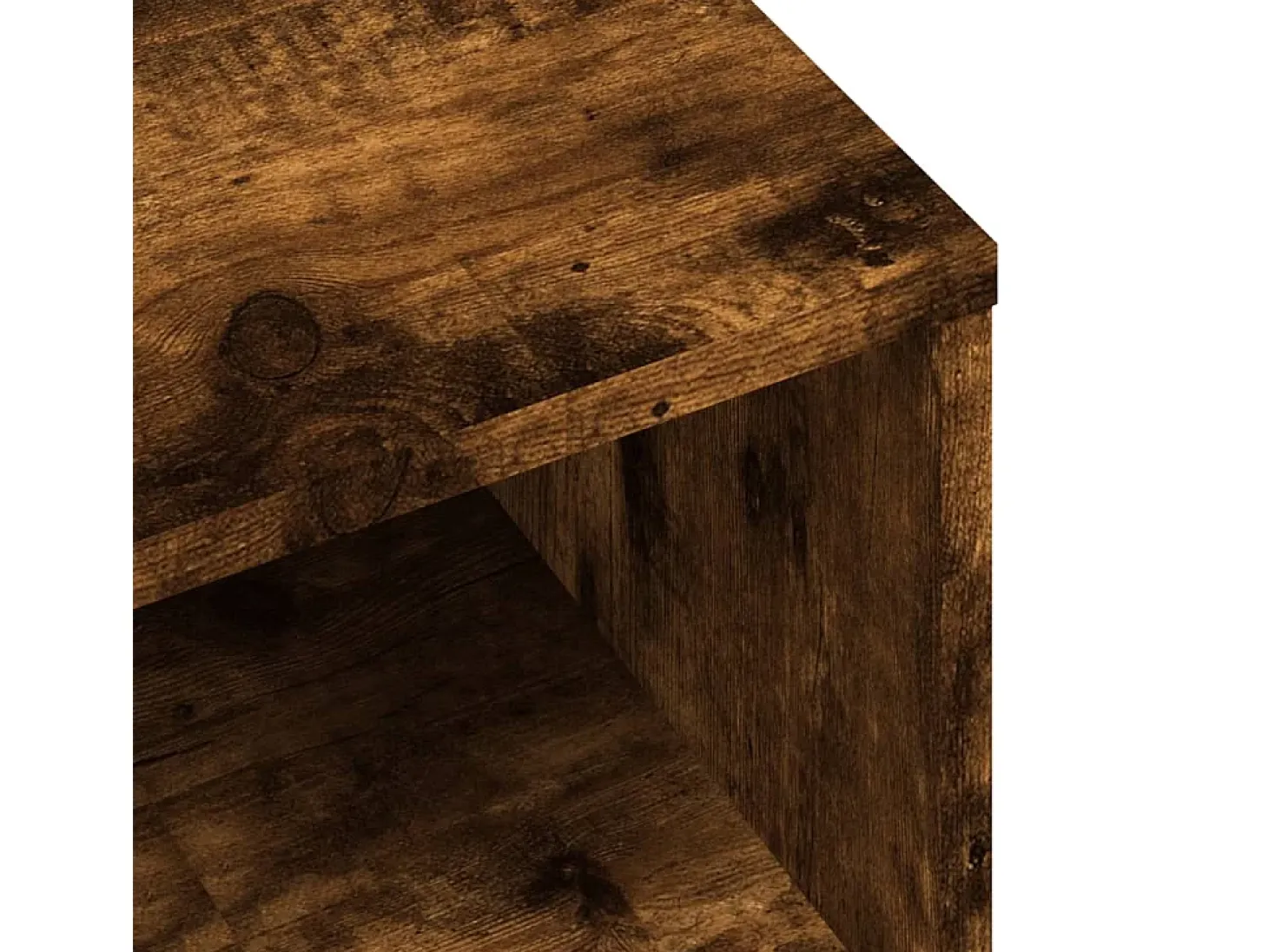 Mueble de TV madera de ingeniería roble ahumado 80x40x40 cm