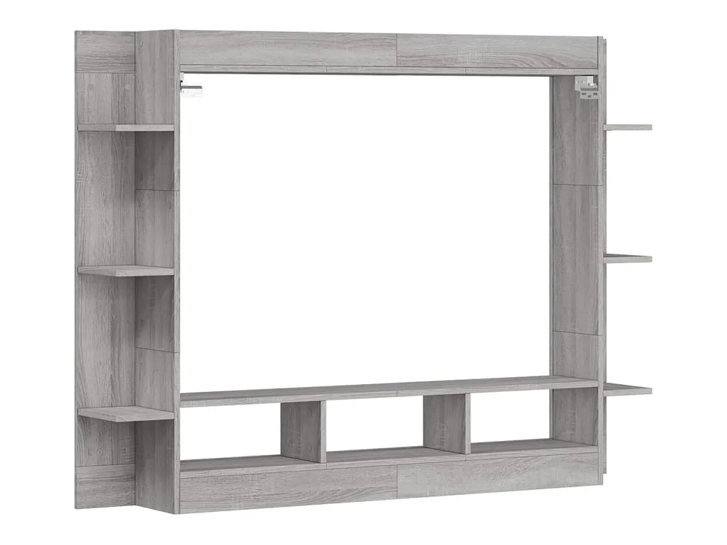 Mueble de TV madera de ingeniería gris Sonoma 152x22x113 cm