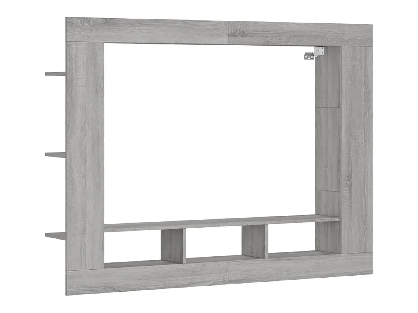 Mueble de TV madera de ingeniería gris Sonoma 152x22x113 cm