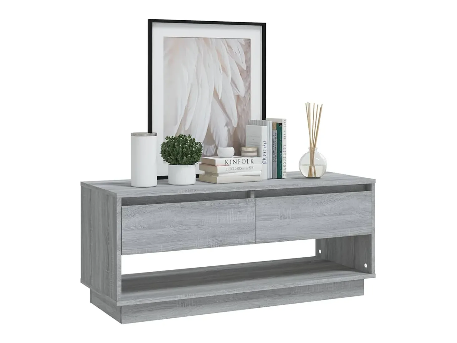 Mueble de TV madera de ingeniería gris Sonoma 102x41x44 cm