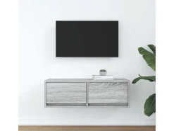 Mueble de TV madera de ingeniería gris Sonoma 80x31x25,5 cm