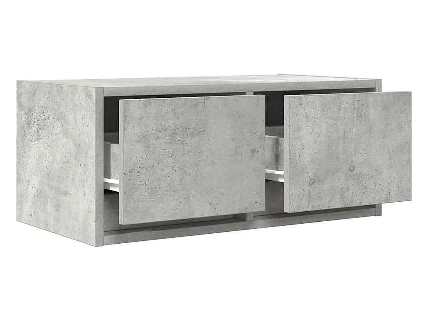 Mueble de TV madera de ingeniería gris hormigón 60x31x25,5 cm