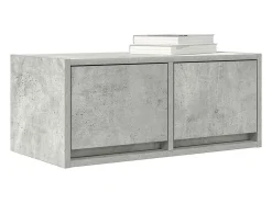 Mueble de TV madera de ingeniería gris hormigón 60x31x25,5 cm
