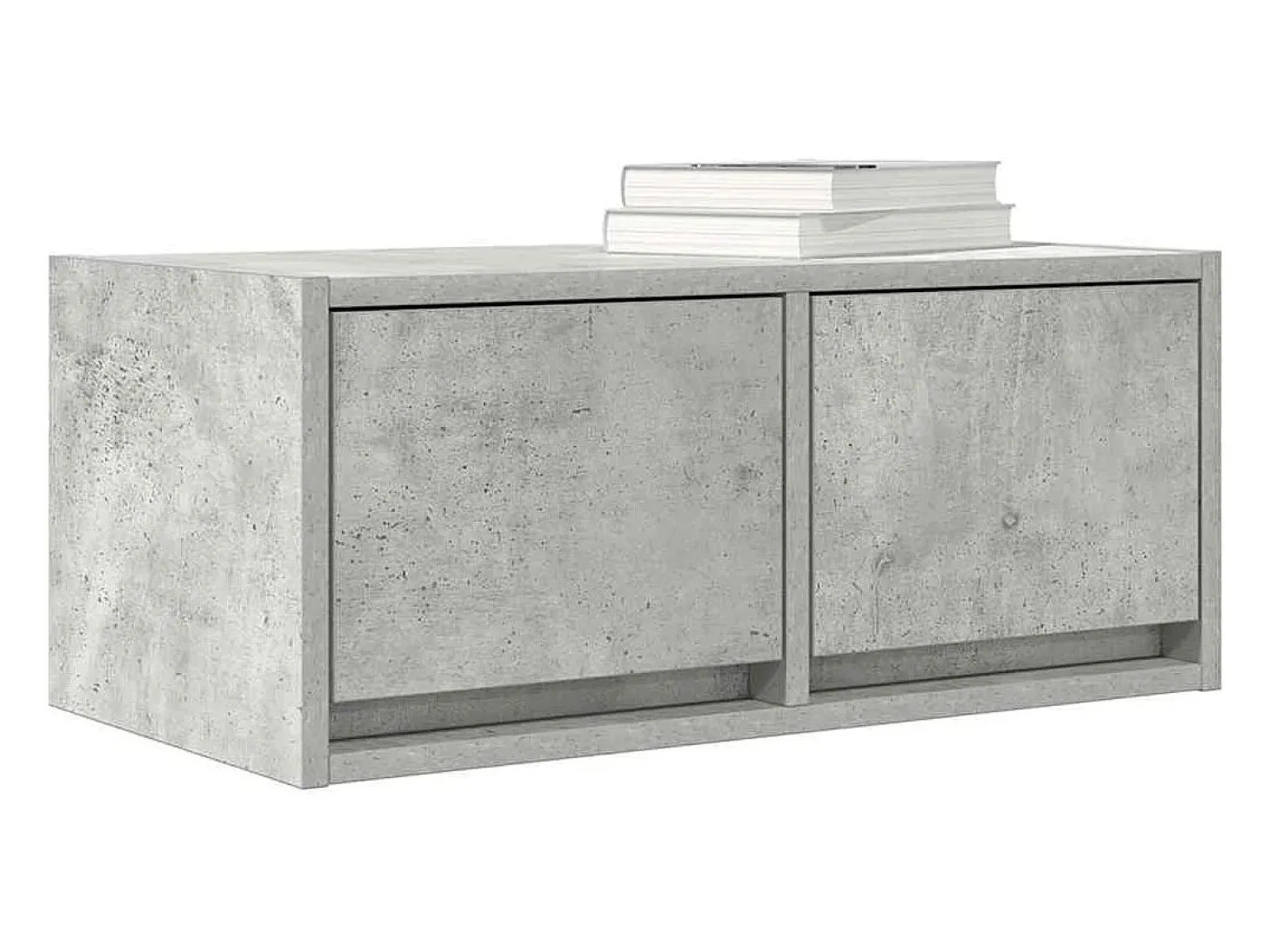 Mueble de TV madera de ingeniería gris hormigón 60x31x25,5 cm