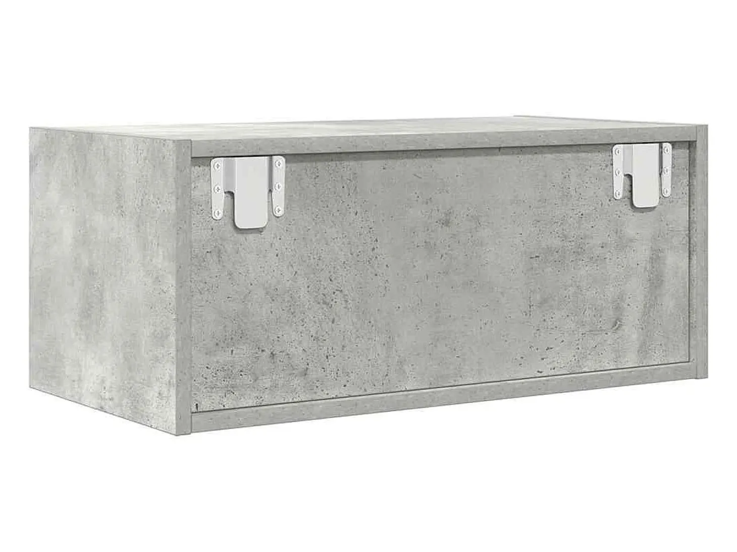 Mueble de TV madera de ingeniería gris hormigón 60x31x25,5 cm