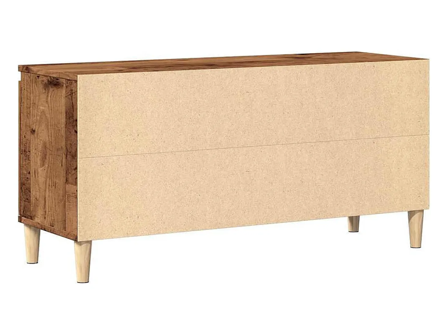 Mueble de TV madera ingeniería madera envejecida 102x35x50 cm
