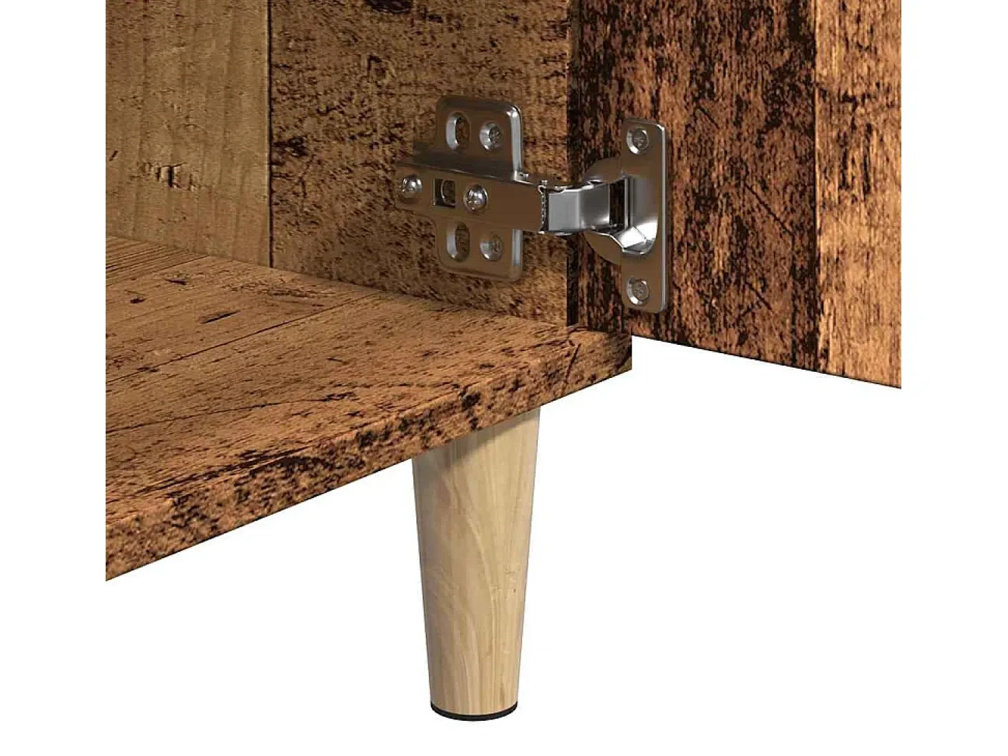 Mueble de TV madera ingeniería madera envejecida 102x35x50 cm