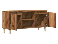 Mueble de TV madera ingeniería madera envejecida 102x35x50 cm