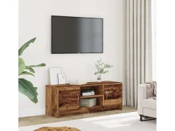 Mueble de TV madera ingeniería madera envejecida 102x30x37,5 cm