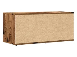 Mueble de TV madera ingeniería madera envejecida 80x34x35,5 cm