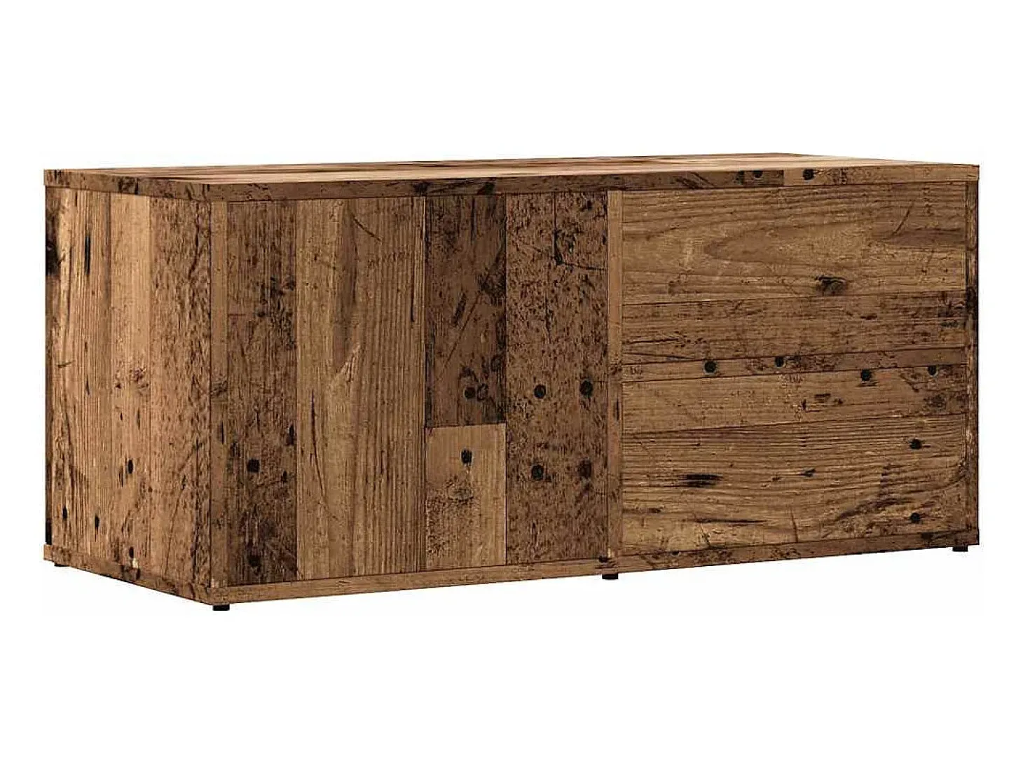 Mueble de TV madera ingeniería madera envejecida 80x34x35,5 cm