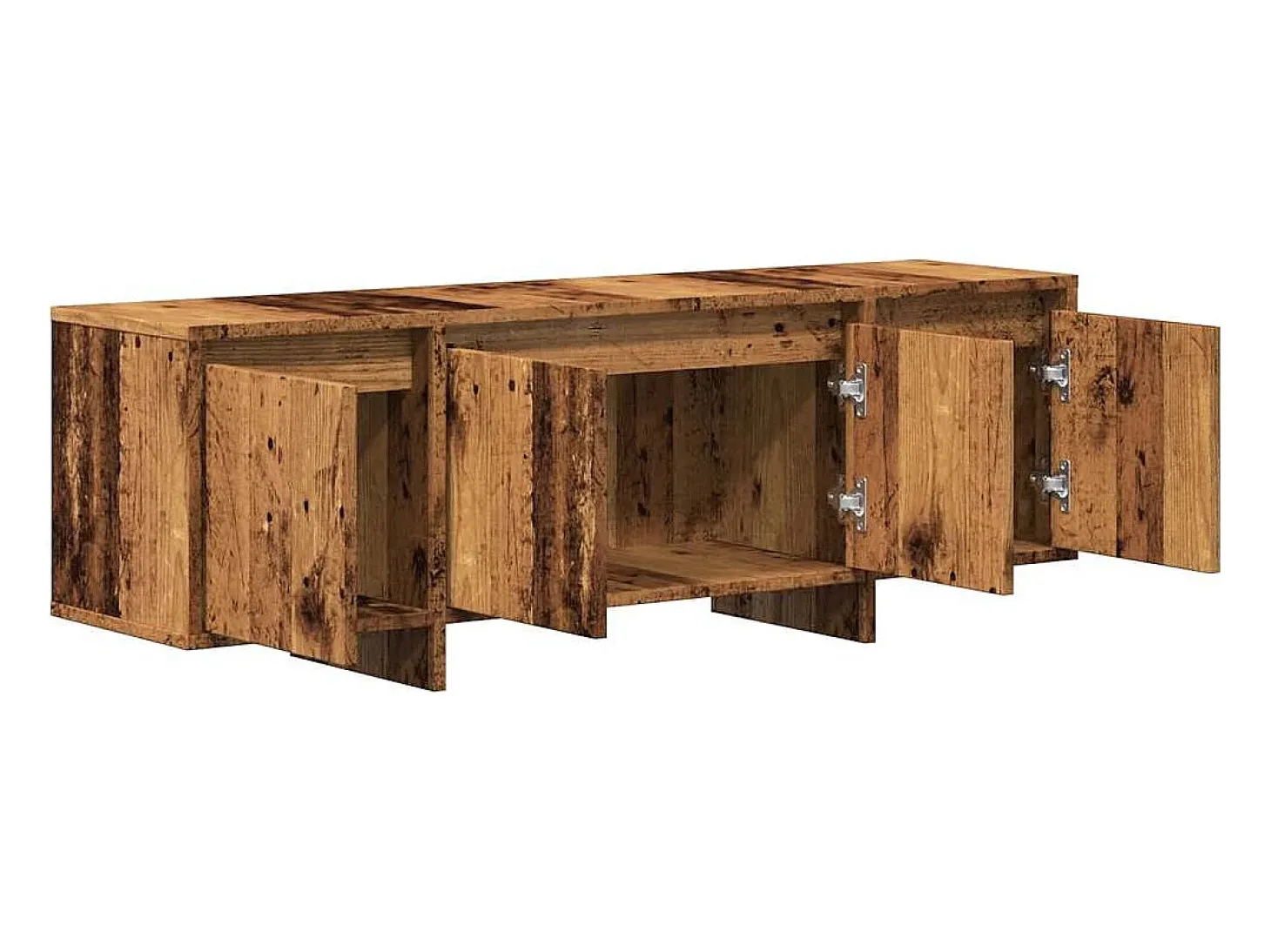 Mueble de TV madera ingeniería madera envejecida 120x30x40,5 cm