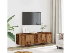 Mueble de TV madera ingeniería madera envejecida 120x30x40,5 cm