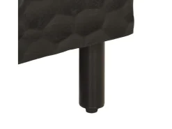 Mueble de TV madera maciza de mango negro 80x33x46 cm