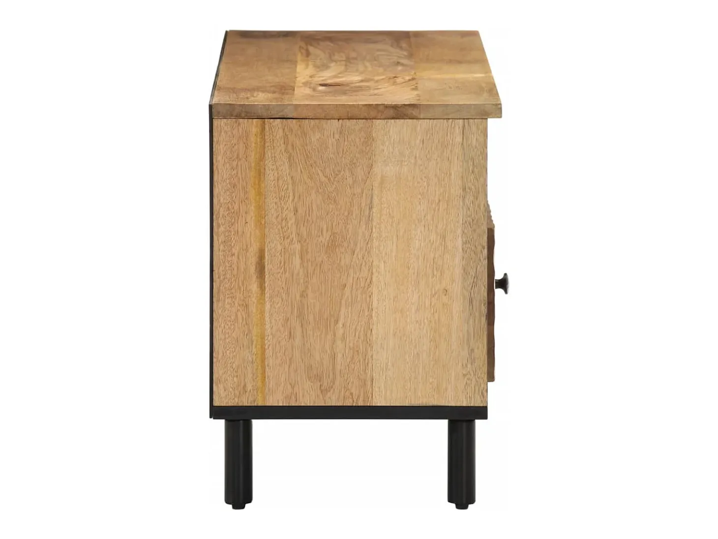 Mueble de TV madera maciza de mango 100x33x46 cm