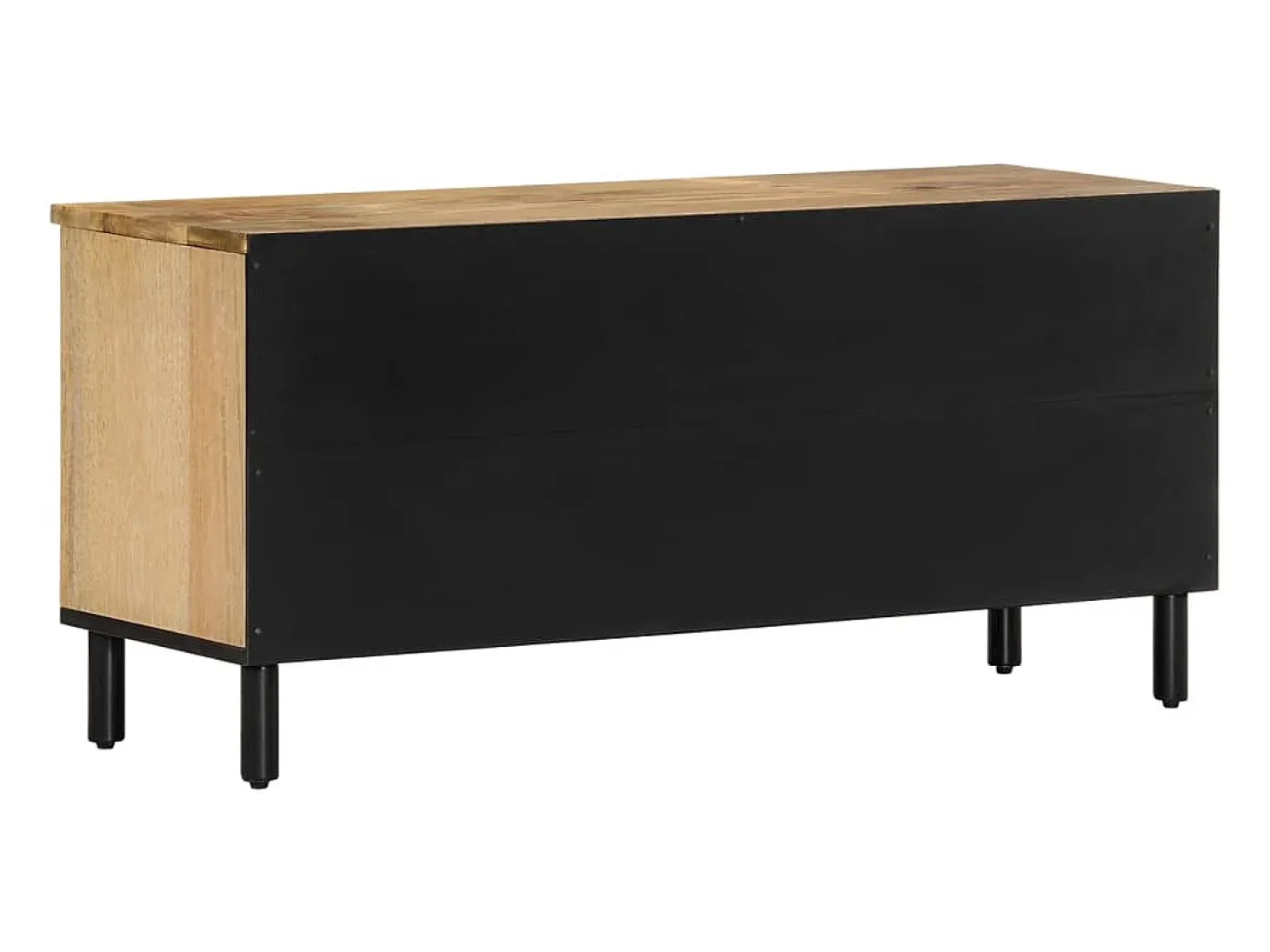 Mueble de TV madera maciza de mango 100x33x46 cm