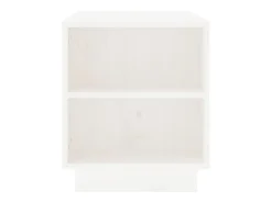 Mueble de TV madera maciza de pino blanco 110x35x40,5 cm