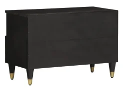 Mueble de TV madera maciza de mango 70x33x46 cm