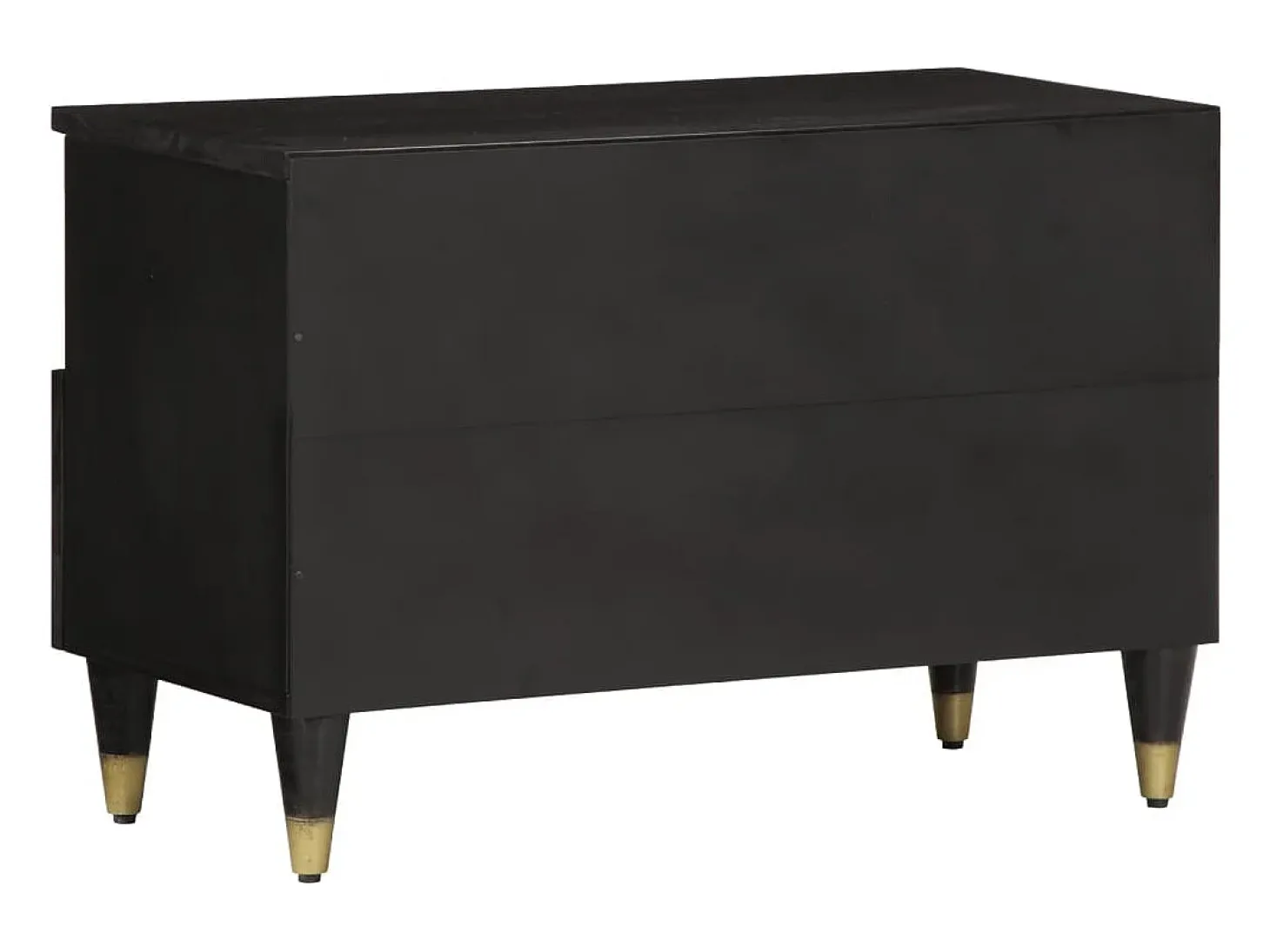 Mueble de TV madera maciza de mango 70x33x46 cm