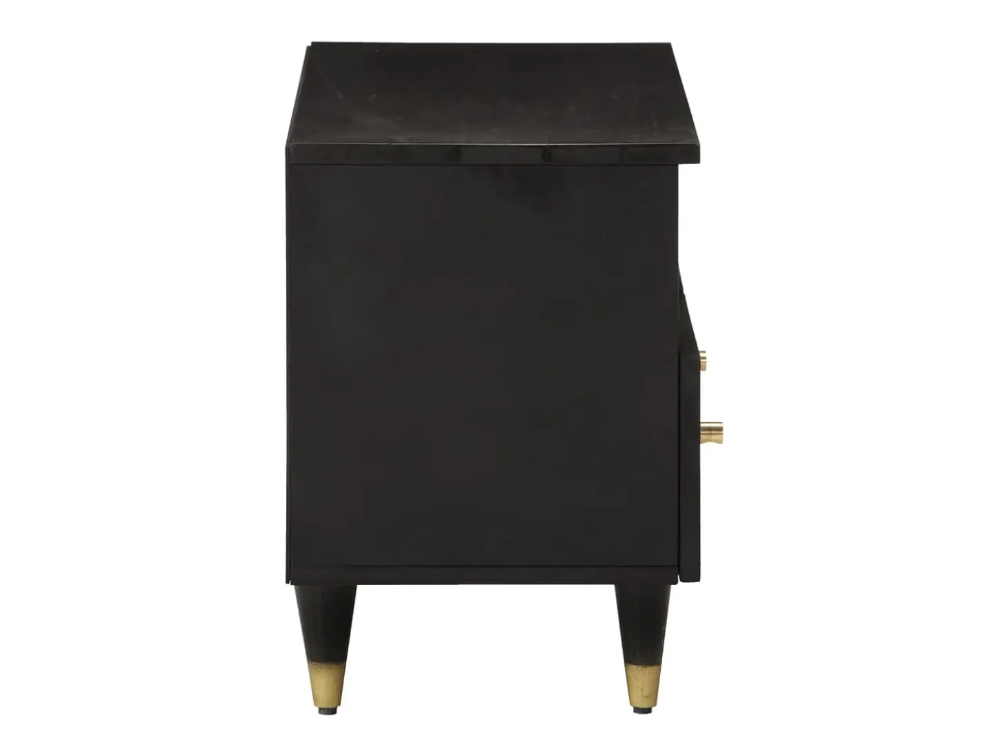 Mueble de TV madera maciza de mango 70x33x46 cm