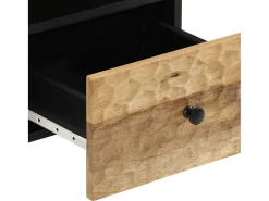 Mueble de TV madera maciza de mango 100x33x46 cm
