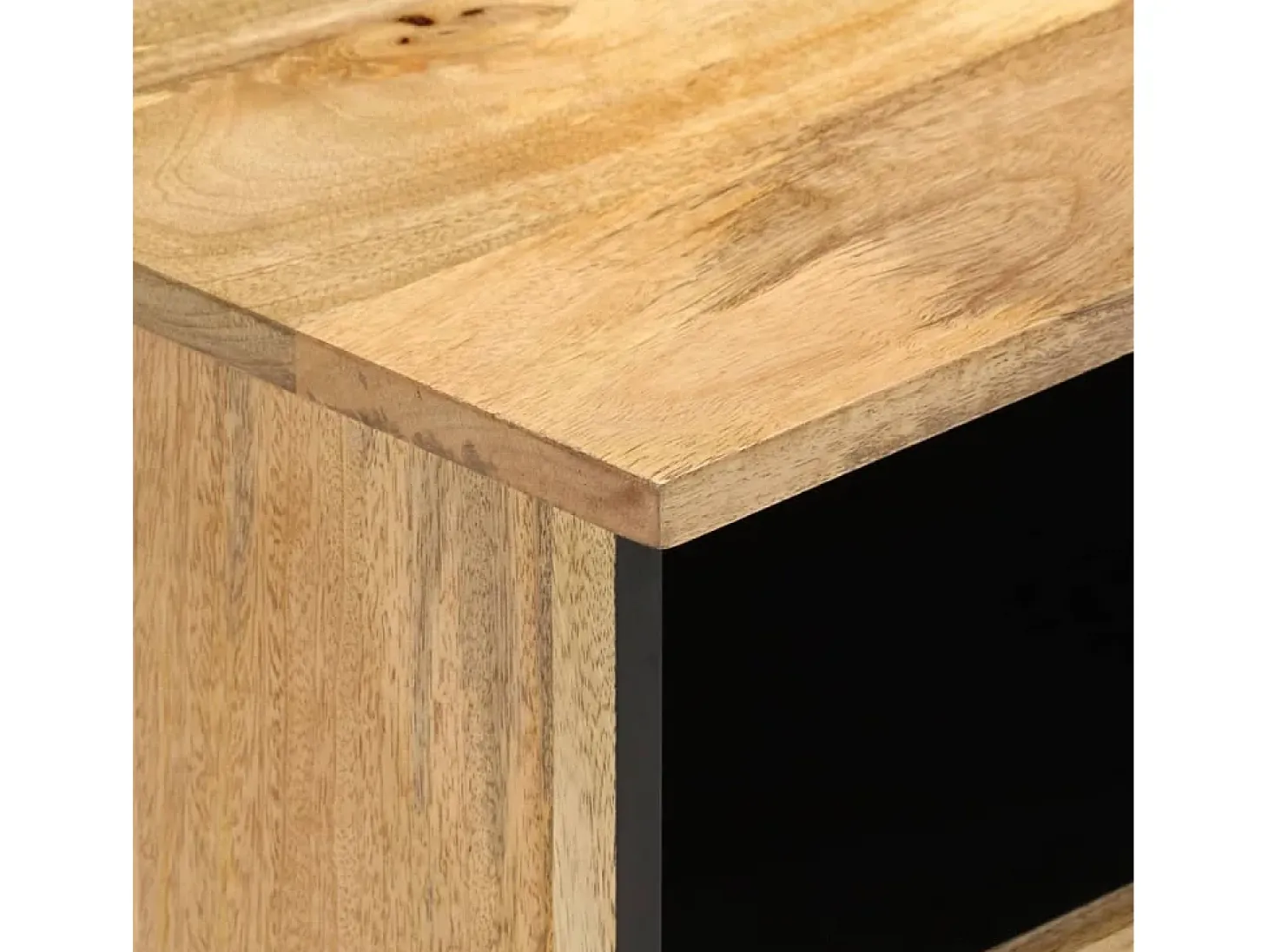 Mueble de TV madera maciza de mango 100x33x46 cm