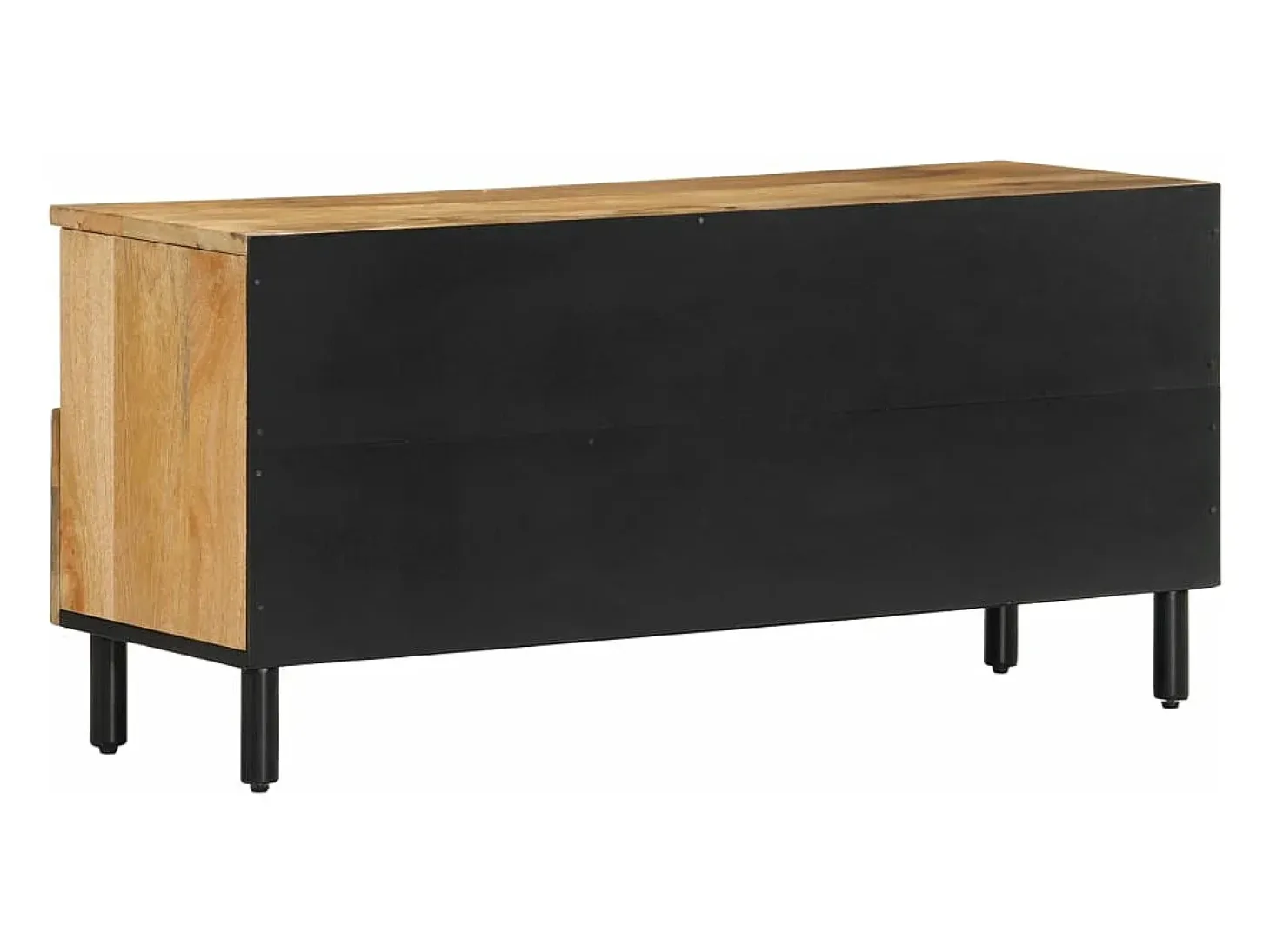 Mueble de TV madera maciza de mango 100x33x46 cm
