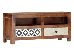 Mueble de TV madera maciza de Sheesham 90x30x40 cm