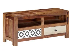Mueble de TV madera maciza de Sheesham 90x30x40 cm
