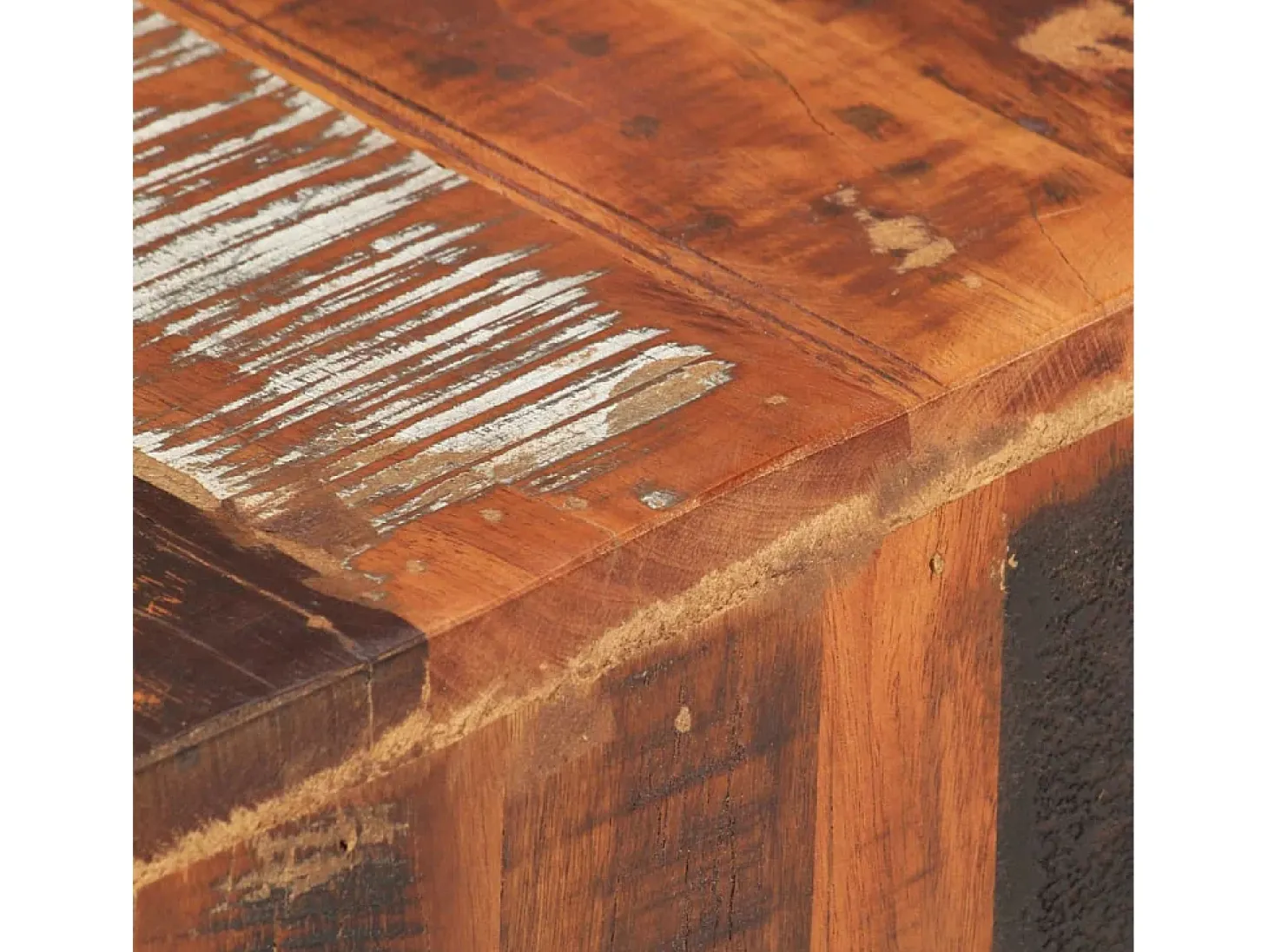 Mueble de TV madera maciza reciclada 110x30x40 cm