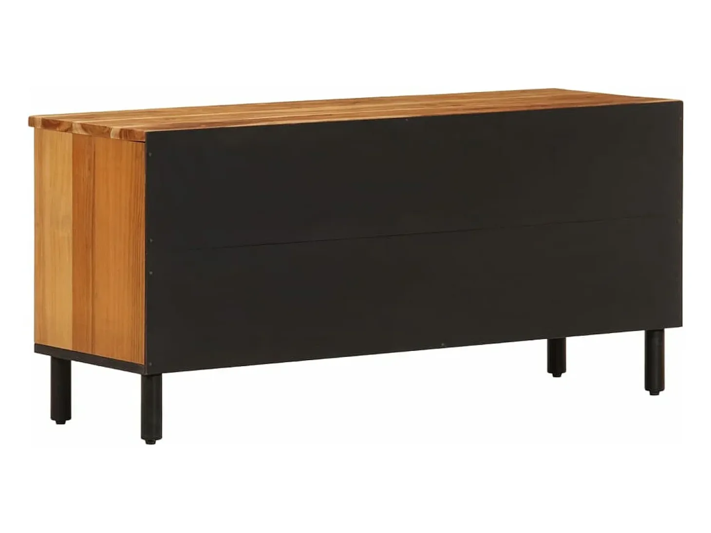 Mueble de TV madera maciza de acacia 100x33x46 cm