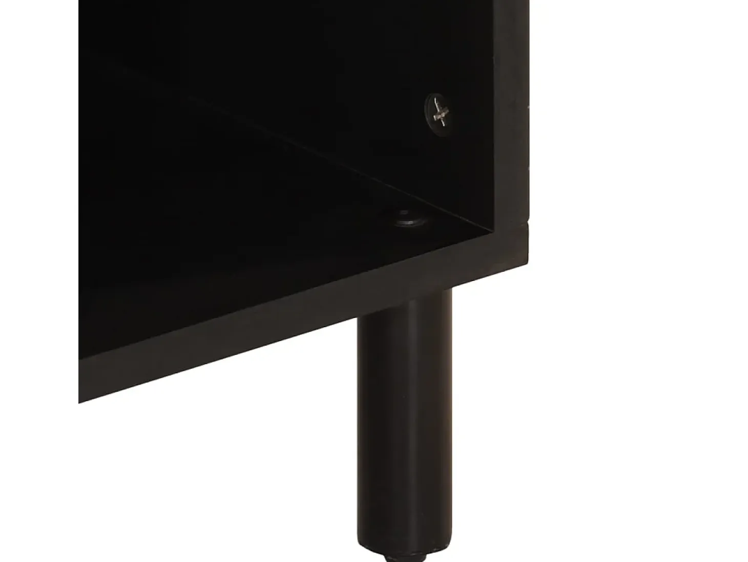 Mueble de TV madera maciza de acacia 100x33x46 cm
