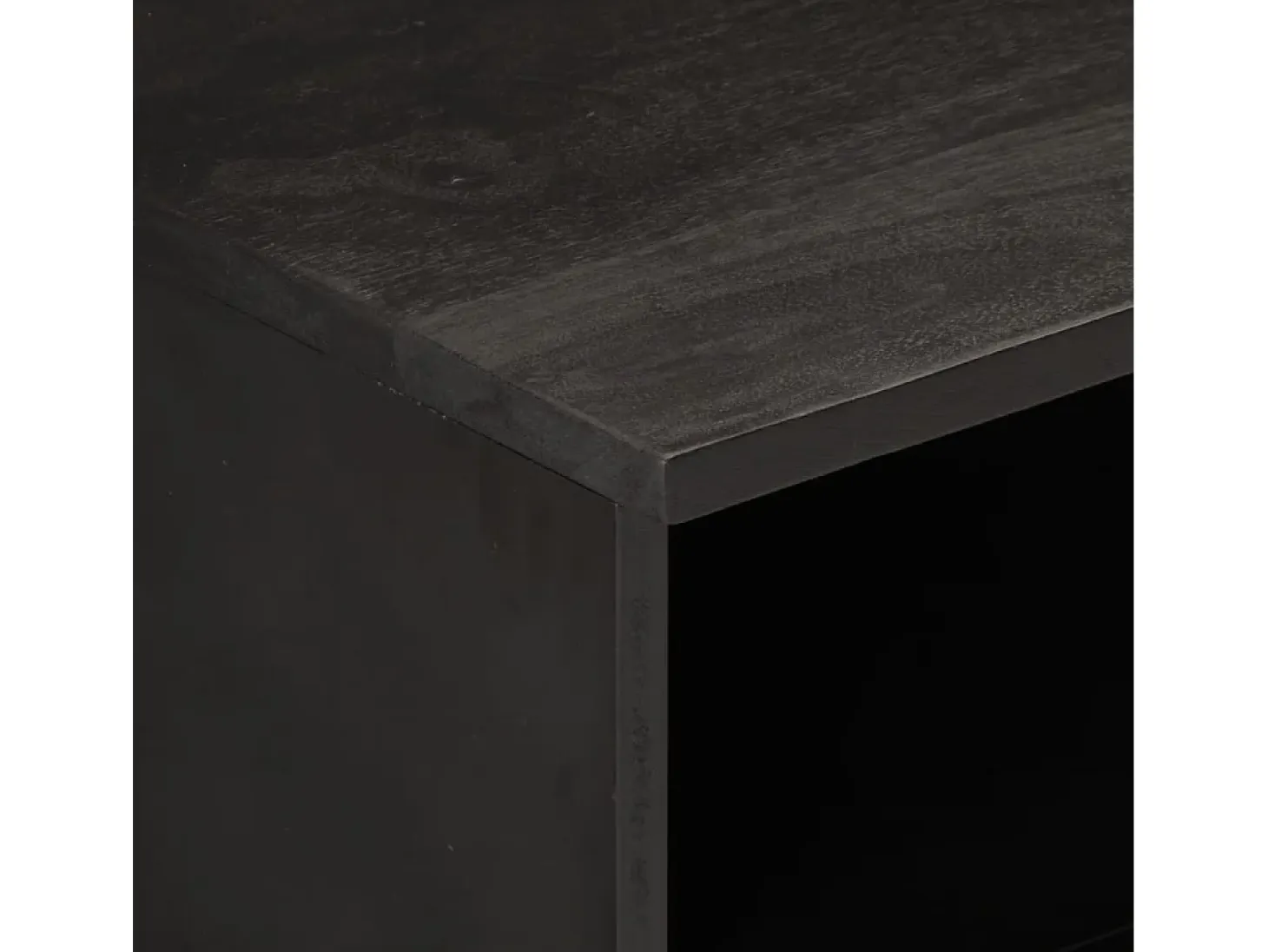 Mueble de TV madera maciza de mango 80x33x46 cm