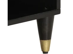 Mueble de TV madera maciza de mango 80x33x46 cm