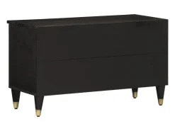 Mueble de TV madera maciza de mango 80x33x46 cm