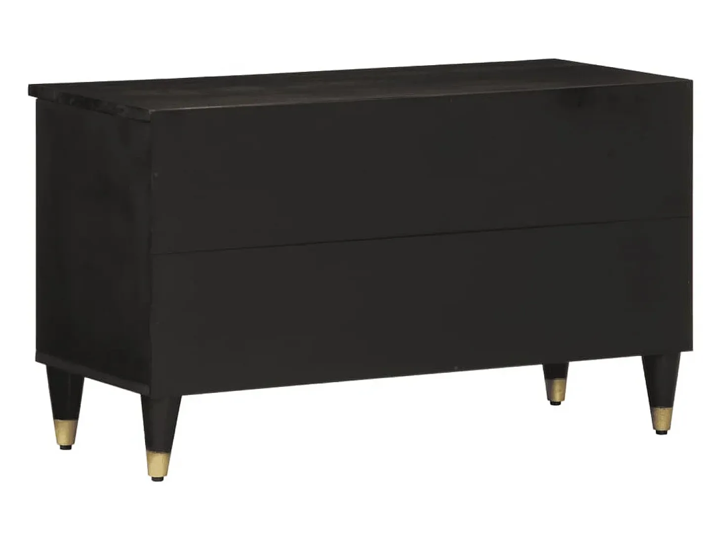 Mueble de TV madera maciza de mango 80x33x46 cm