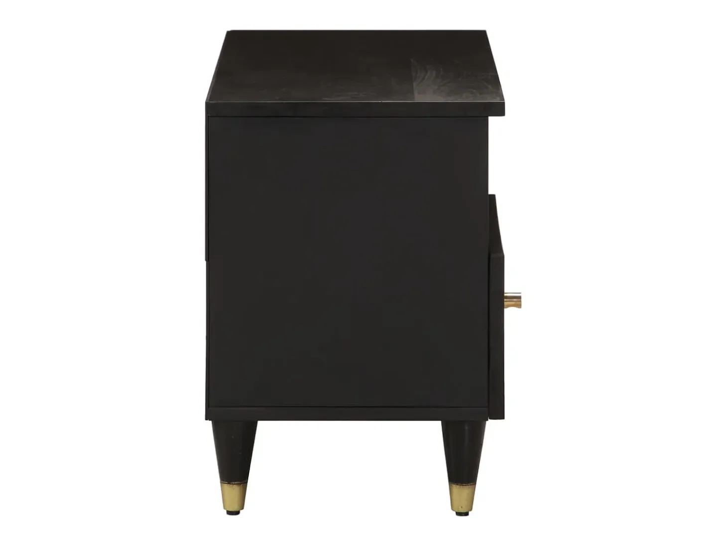 Mueble de TV madera maciza de mango 80x33x46 cm