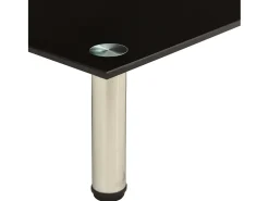Mueble de TV negro 40x35x17 cm Cristal templado