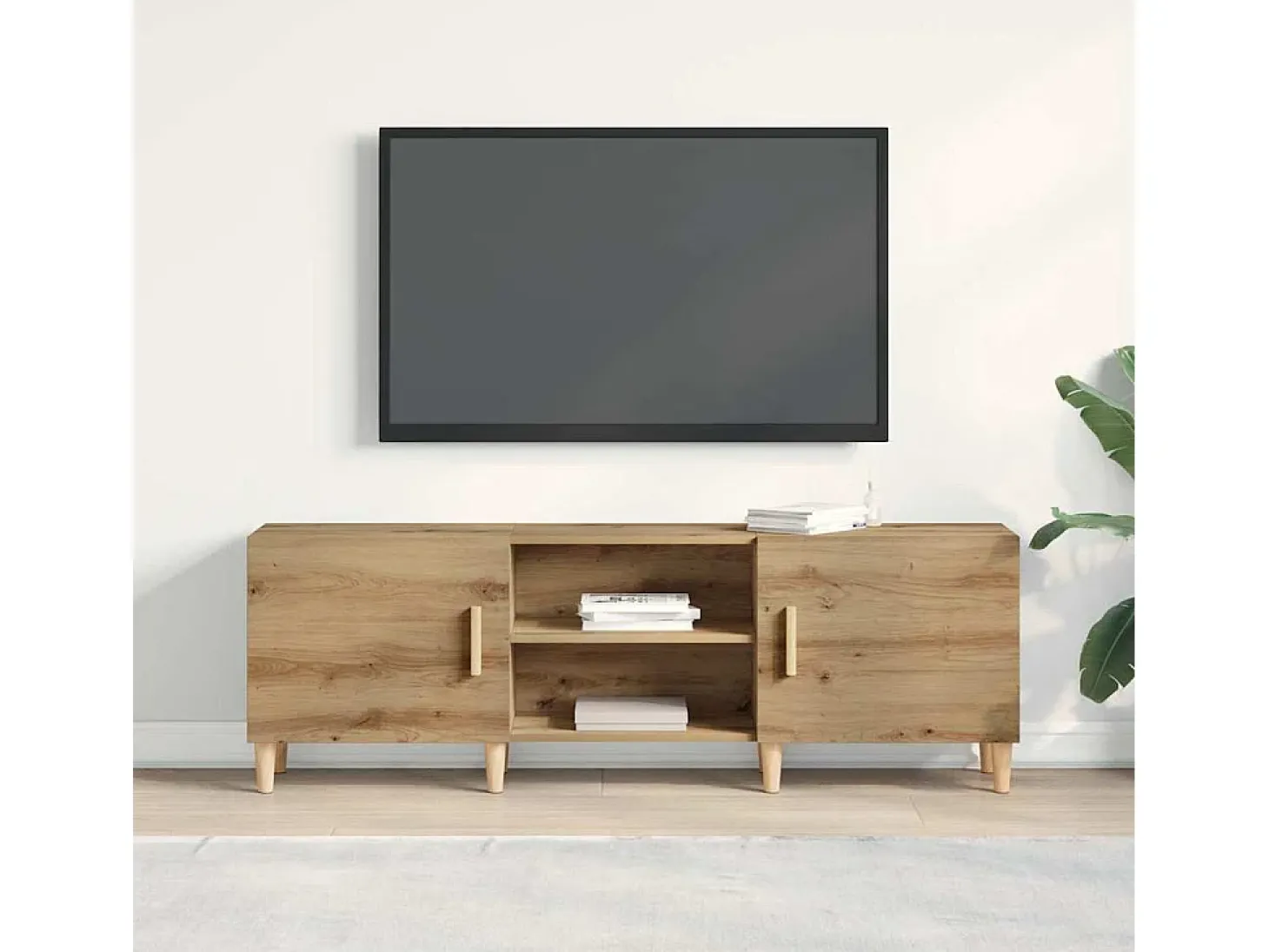 Mueble de TV Roble artisan 150 x 30 x 50 cm