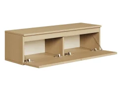 Mueble de TV suspendido con 2 puertas -100 cm -roble de Lindberg -BEMMI