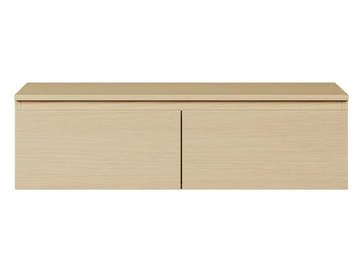 Mueble de TV suspendido con 2 puertas -100 cm -roble de Lindberg -BEMMI