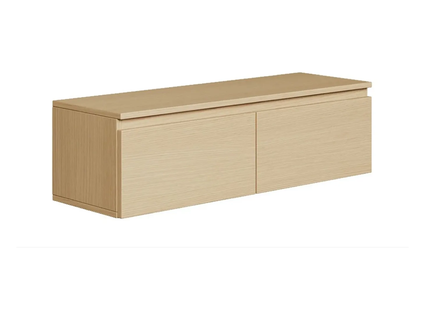 Mueble de TV suspendido con 2 puertas -100 cm -roble de Lindberg -BEMMI