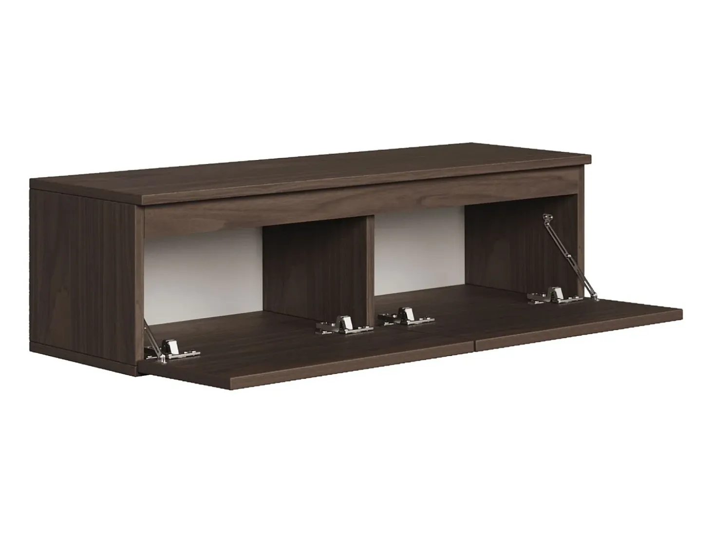 Mueble de TV suspendido con 2 puertas -100 cm -nogal de Wisconsin -BEMMI