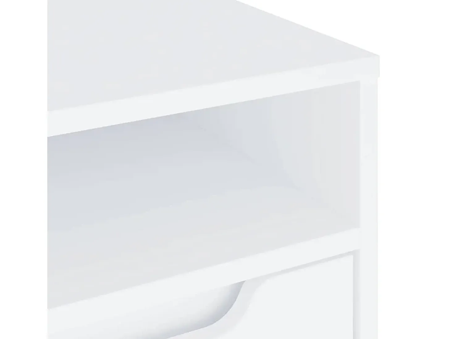 Mueble de TV VISNES blanco 60x40x38 cm madera de ingeniería