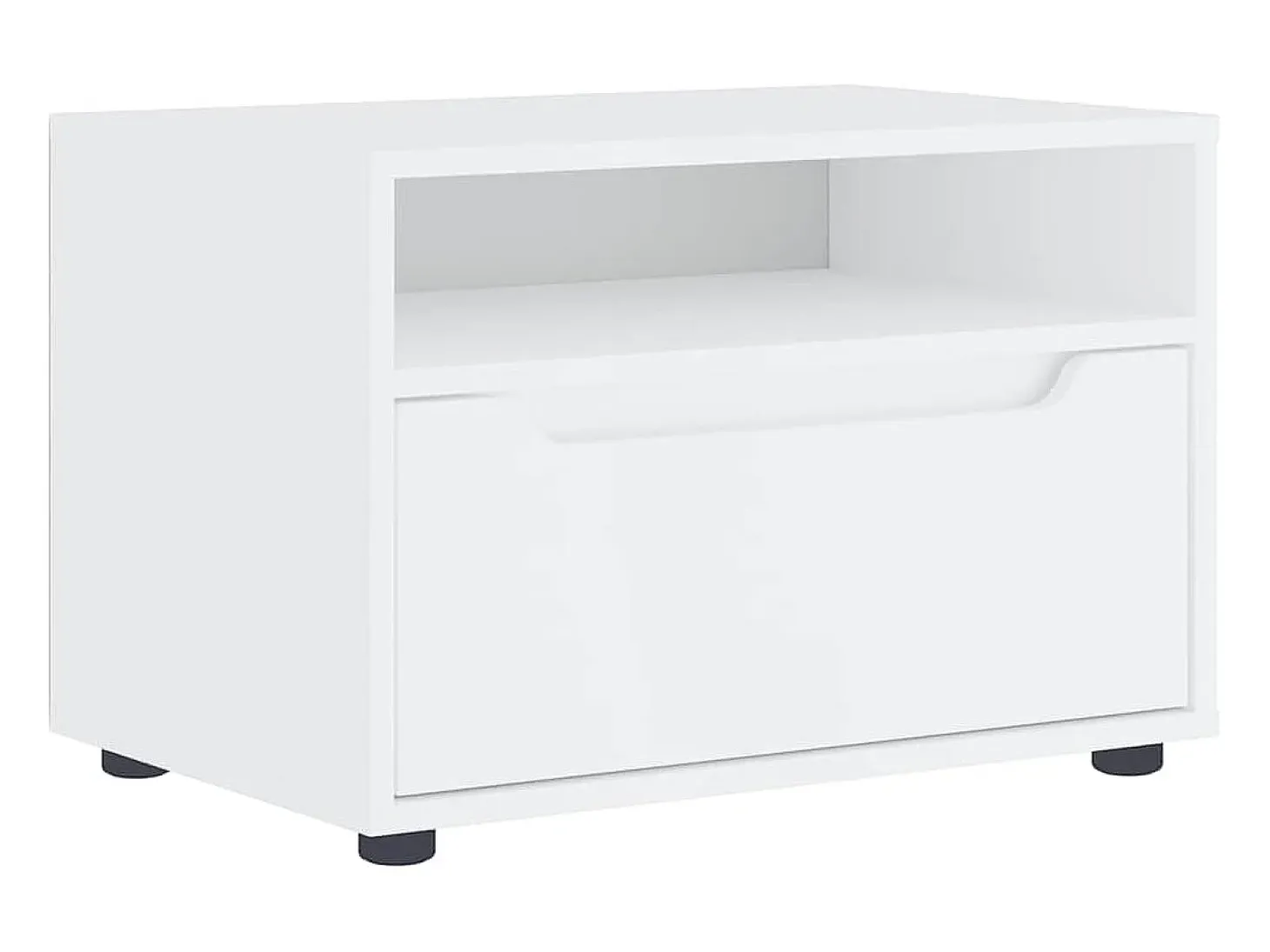 Mueble de TV VISNES blanco 60x40x38 cm madera de ingeniería