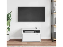 Mueble de TV VISNES blanco 60x40x38 cm madera de ingeniería