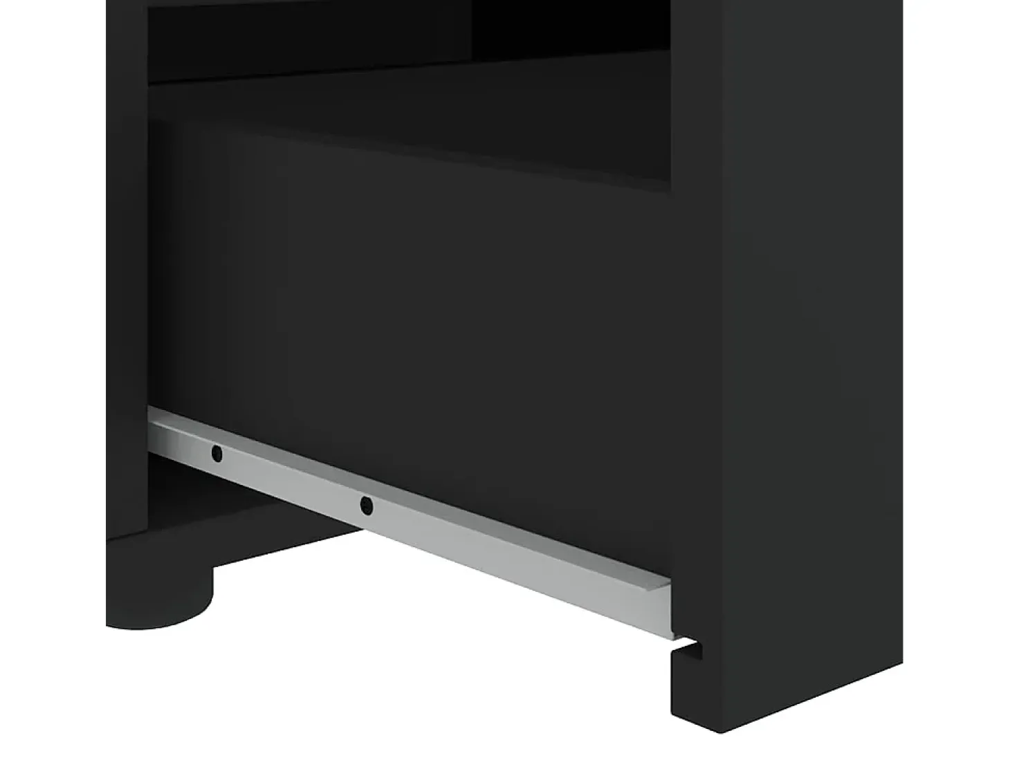 Mueble de TV VISNES negro 60x40x38 cm madera de ingeniería