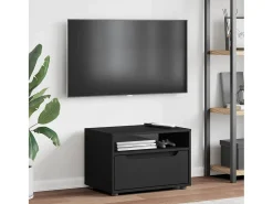 Mueble de TV VISNES negro 60x40x38 cm madera de ingeniería
