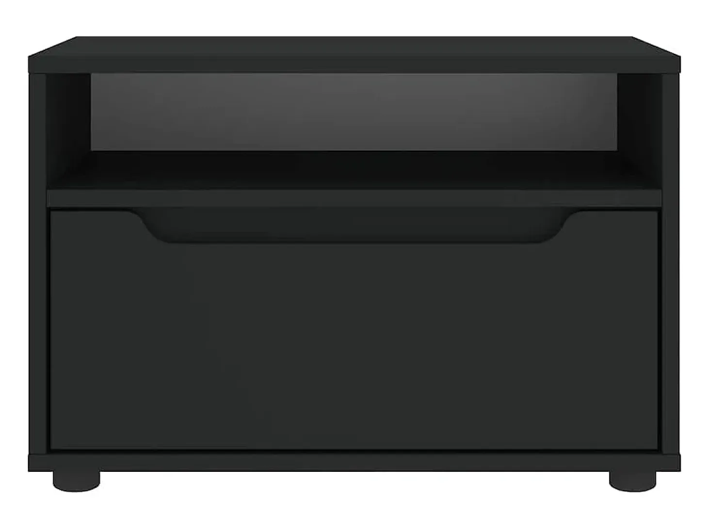Mueble de TV VISNES negro 60x40x38 cm madera de ingeniería